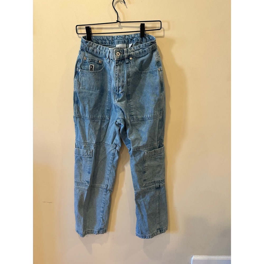 The Ragged Priest Women's Sz 28 Utility Streetwear Cargo‎ Jeans 100% Cotton